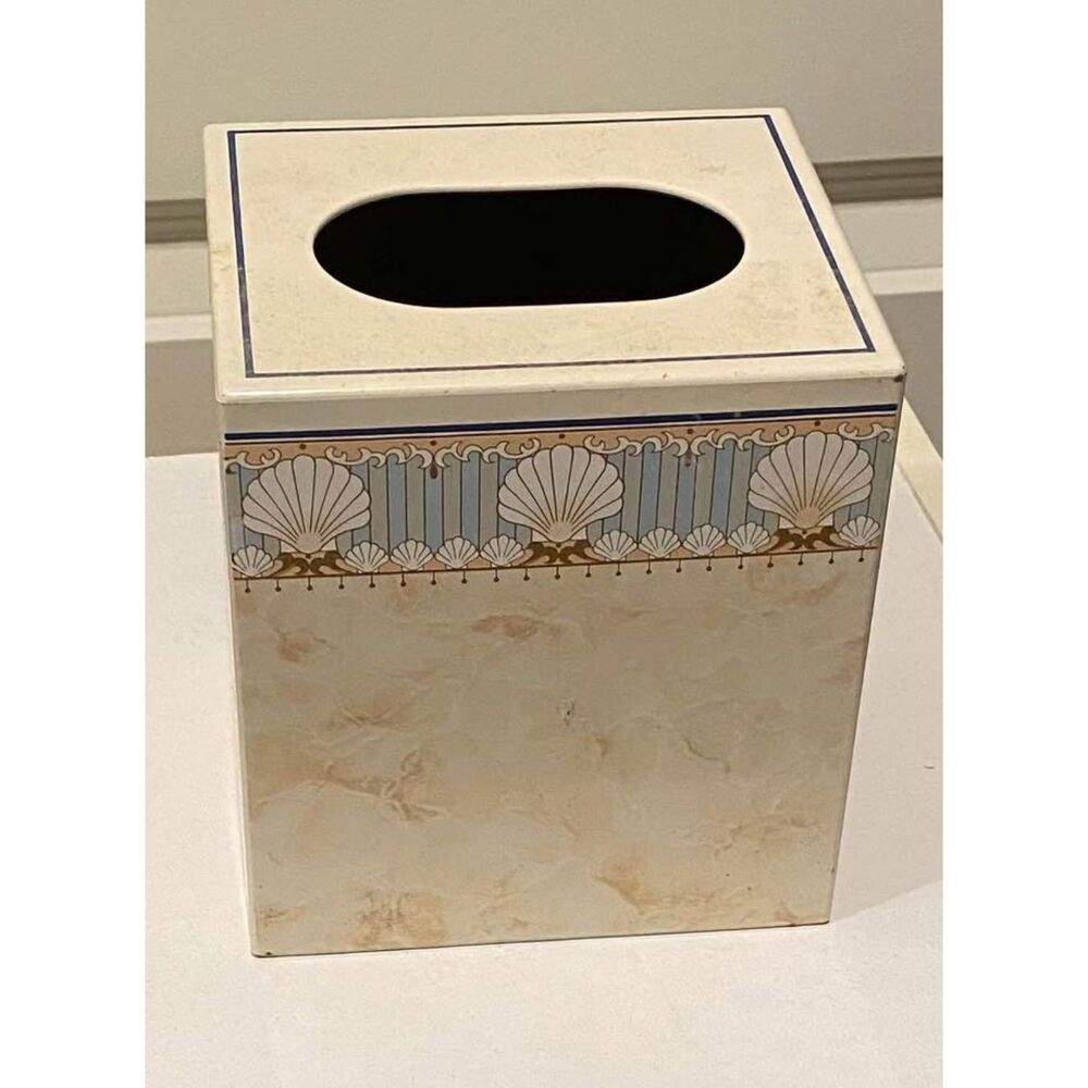 Vintage André Richard St. Tropez Tissue Box Cover – Decorative Bathroom Decor